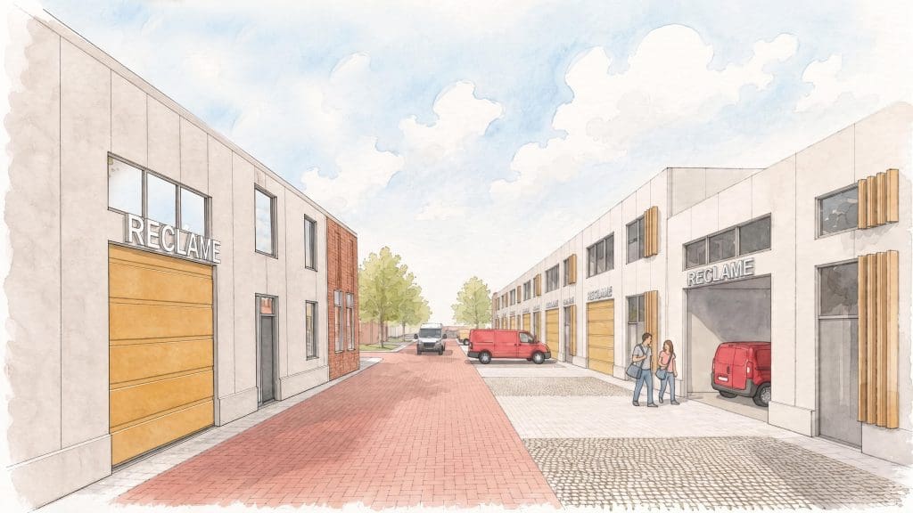Type E, royale bedrijfsruimte met entresol voor opslag