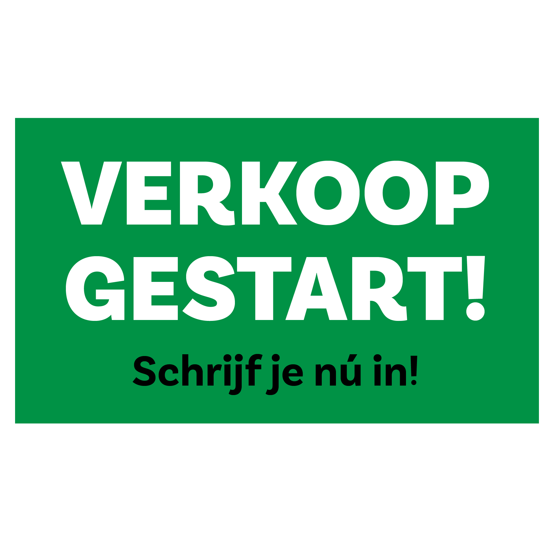 verkoop gestart